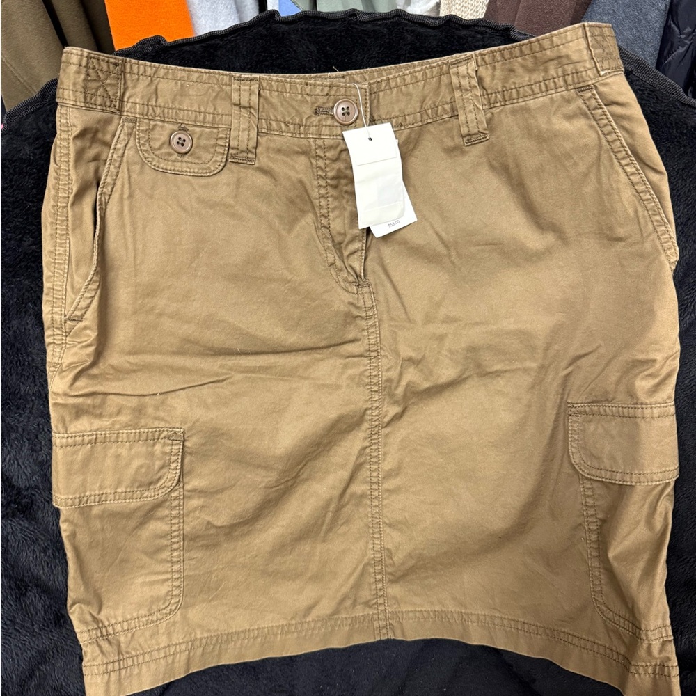 Olive Green  Cargo Skirt